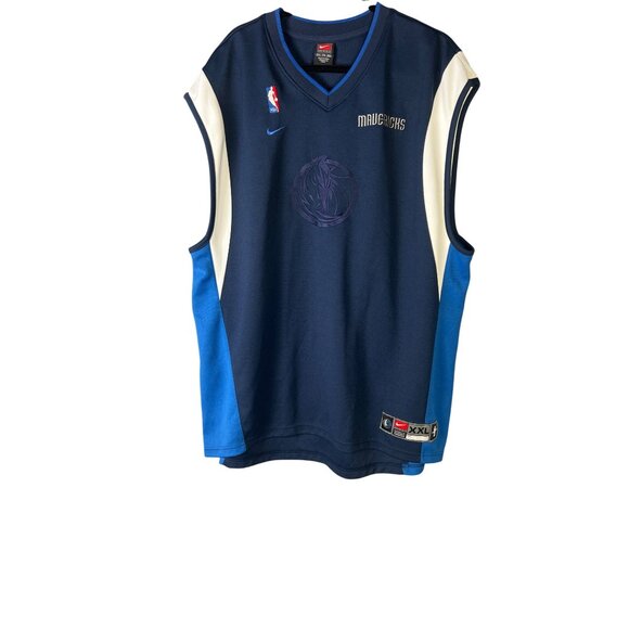 Nike Team Mavericks XXL Basketball Jersey Navy Blue - Picture 1 of 6